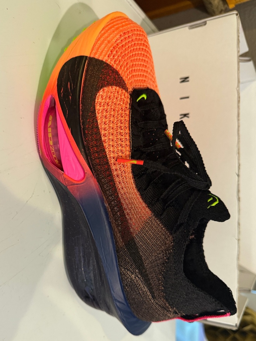 BRAND NEW (w/Nike Bag) AIR ZOOM ALPHAFLY - Orange Pulse, Black, Pink!